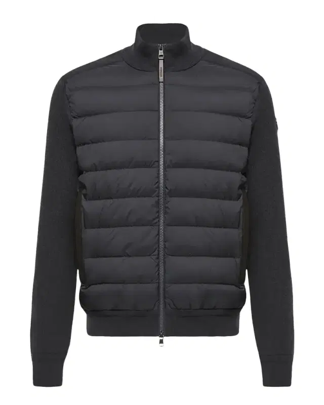 Moncler Men's Padded Crepe Cotton Full-Zip Cardigan