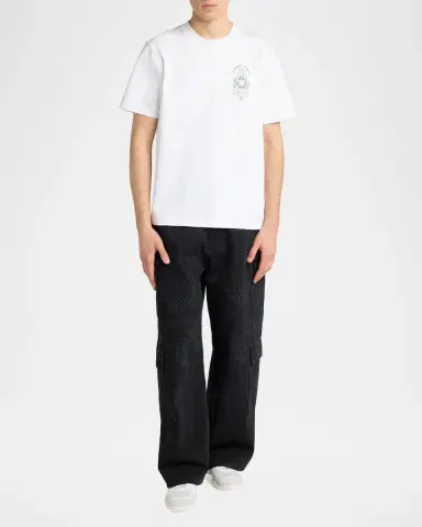 Casablanca Men's Cotton Jersey T-Shirt | Thumbnail 2 Casablanca Men's Cotton Jersey T-Shirt | Thumbnail 2