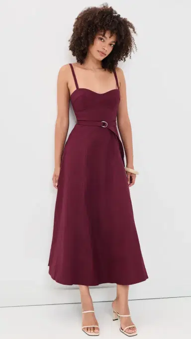 Hill House Home The Fiona Dress Windsor Wine | Thumbnail 2 Hill House Home The Fiona Dress Windsor Wine | Thumbnail 2