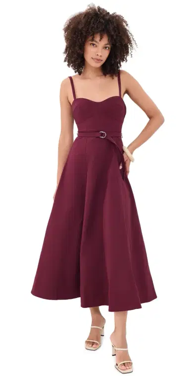 Hill House Home The Fiona Dress Windsor Wine | Thumbnail 1 Hill House Home The Fiona Dress Windsor Wine | Thumbnail 1