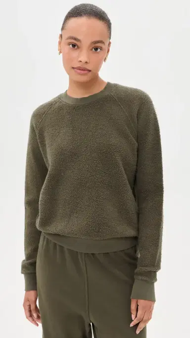perfectwhitetee Inside Out Fleece Shrunken Sweatshirt | Thumbnail 2