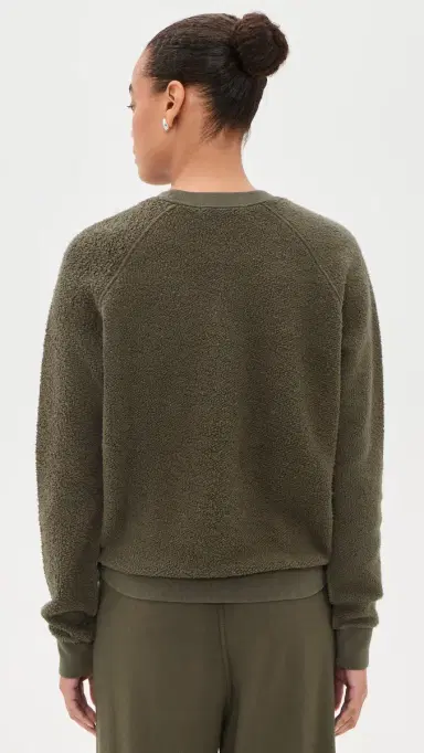 perfectwhitetee Inside Out Fleece Shrunken Sweatshirt | Thumbnail 3