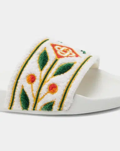 Casablanca Logo Embroidered Slides | Thumbnail 3 Casablanca Logo Embroidered Slides | Thumbnail 3
