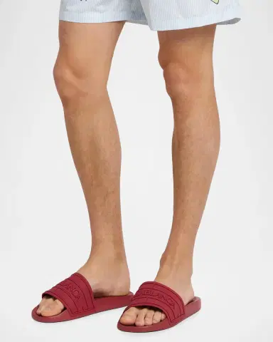 Casablanca Men's Embossed-Logo Rubber Slide Sandals | Thumbnail 2