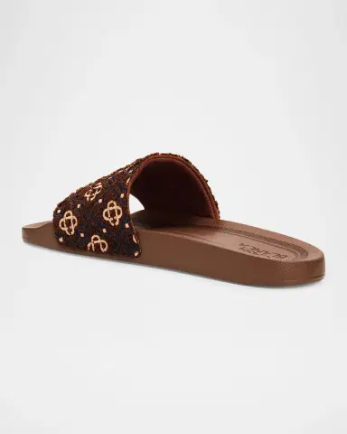 Casablanca Men's Monogram Pool Slides | Thumbnail 2 Casablanca Men's Monogram Pool Slides | Thumbnail 2