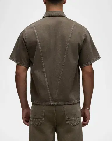 Hudson Men's Carpenter Denim Short-Sleeve Shirt | Thumbnail 3