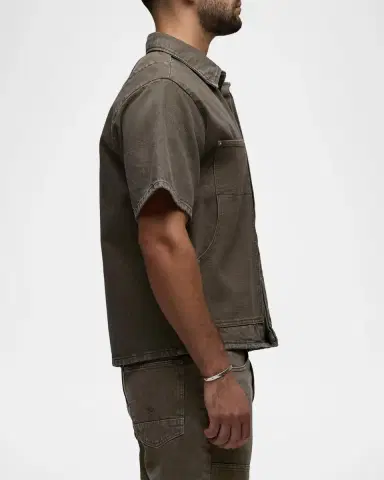 Hudson Men's Carpenter Denim Short-Sleeve Shirt | Thumbnail 6