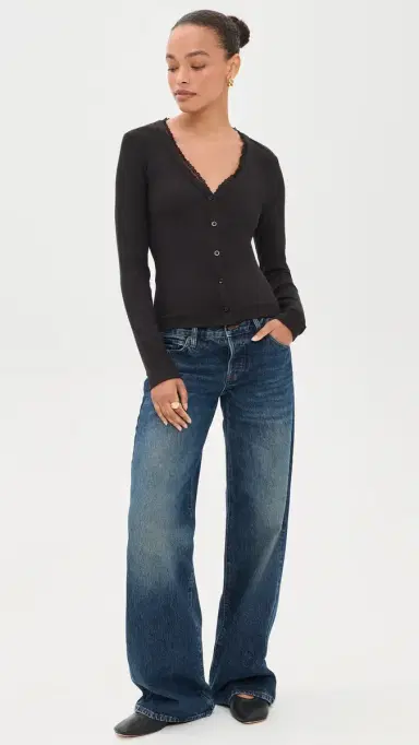 Frame The Rib Trim Cardigan | Thumbnail 5