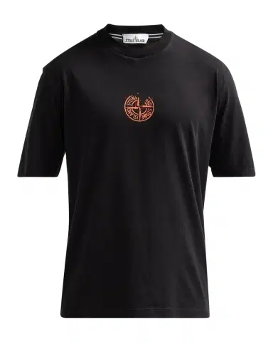 Stone Island Men's Logo Cotton Crewneck T-Shirt | Thumbnail 1 Stone Island Men's Logo Cotton Crewneck T-Shirt | Thumbnail 1