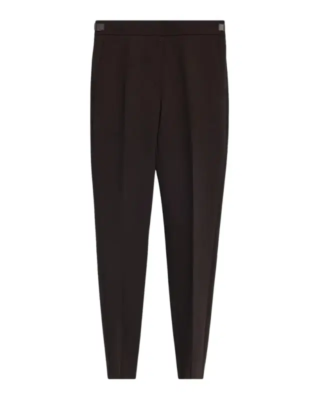 Max Mara Stretch Virgin Wool Tapered-Leg Trousers