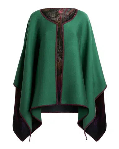 Etro Reversible Jacquard Cape | Thumbnail 1 Etro Reversible Jacquard Cape | Thumbnail 1