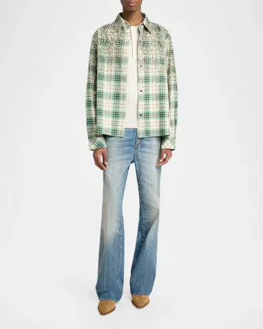 AMIRI Men's MA Fit Faded Denim Jeans | Thumbnail 2
