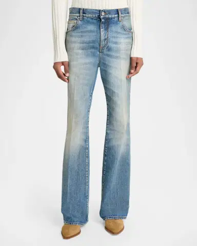 AMIRI Men's MA Fit Faded Denim Jeans | Thumbnail 4