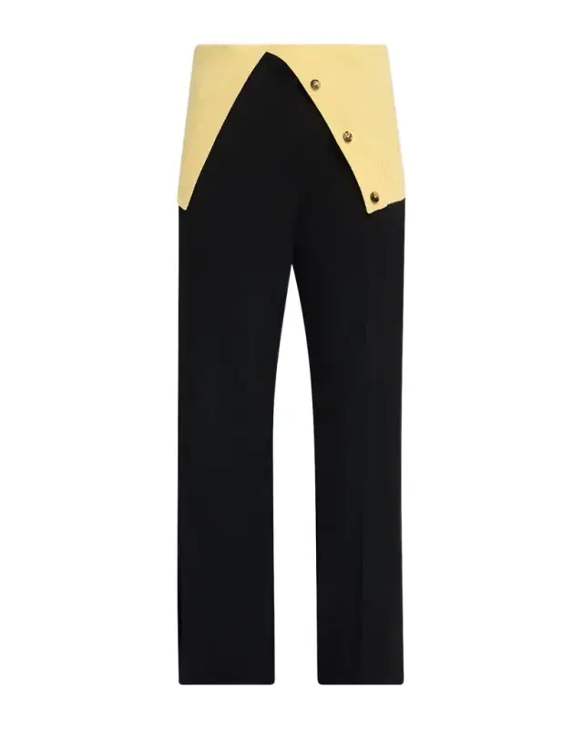 LOEWE Removable-Flap Wool-Cotton Trousers