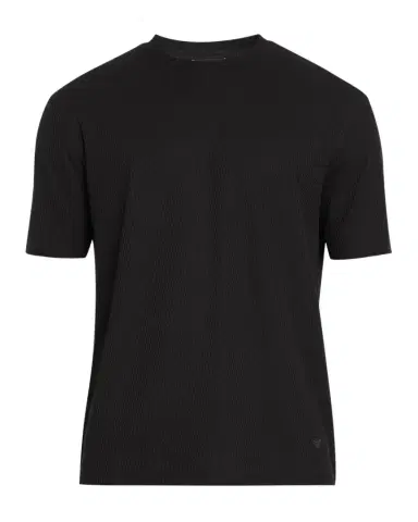 Emporio Armani Men's Cotton Geometric Jacquard Crewneck T-Shirt | Thumbnail 1