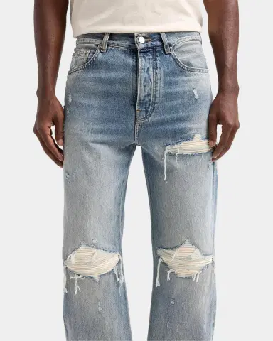 AMIRI MX1 Suede Moto Straight-Fit Jeans | Thumbnail 4 AMIRI MX1 Suede Moto Straight-Fit Jeans | Thumbnail 4