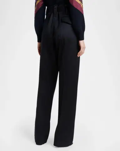 Etro Belted Paperbag Waist Straight-Leg Trousers | Thumbnail 3 Etro Belted Paperbag Waist Straight-Leg Trousers | Thumbnail 3