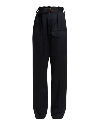 Etro Belted Paperbag Waist Straight-Leg Trousers | Thumbnail 1 Etro Belted Paperbag Waist Straight-Leg Trousers | Thumbnail 1