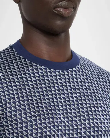 Emporio Armani Men's Contrast Triangle Crewneck T-Shirt | Thumbnail 5