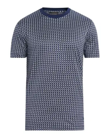 Emporio Armani Men's Contrast Triangle Crewneck T-Shirt | Thumbnail 1