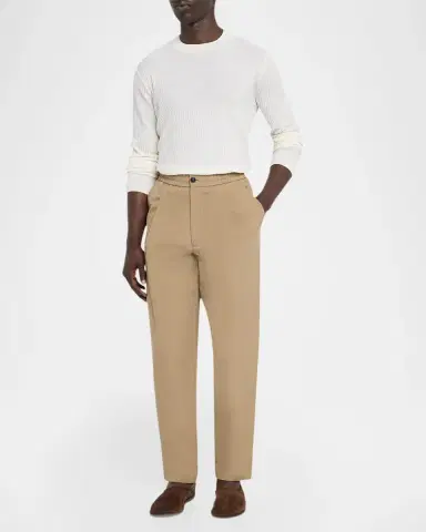 Emporio Armani Men's Wool Bar-Stitched Crewneck Sweater | Thumbnail 2