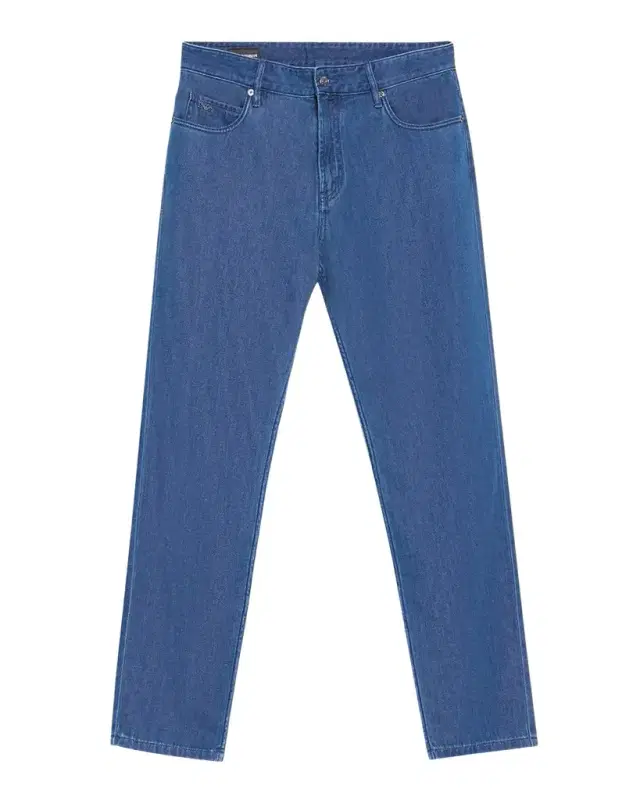Emporio Armani Men's Medium-Wash Denim Straight-Leg Jeans