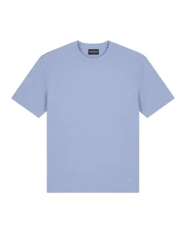Emporio Armani Men's Geometric Jacquard Crewneck T-Shirt | Thumbnail 1