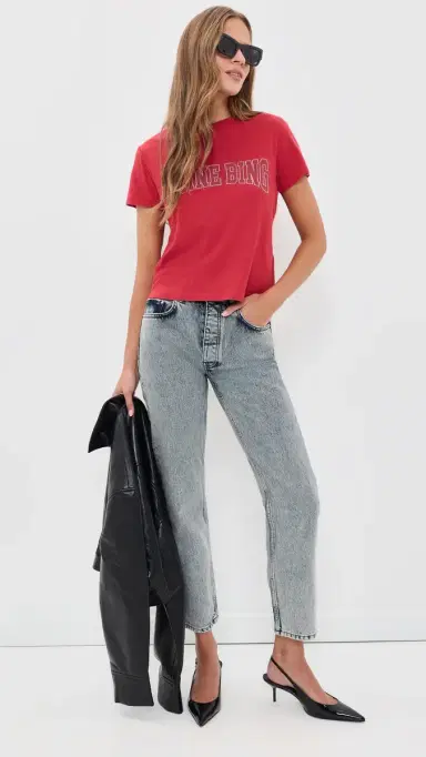 Anine Bing Kate Jeans Snow Blue | Thumbnail 5 Anine Bing Kate Jeans Snow Blue | Thumbnail 5