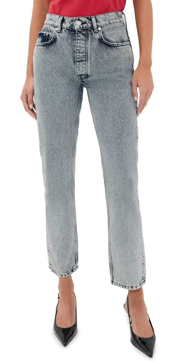 ANINE BING Kate Jeans Snow Blue