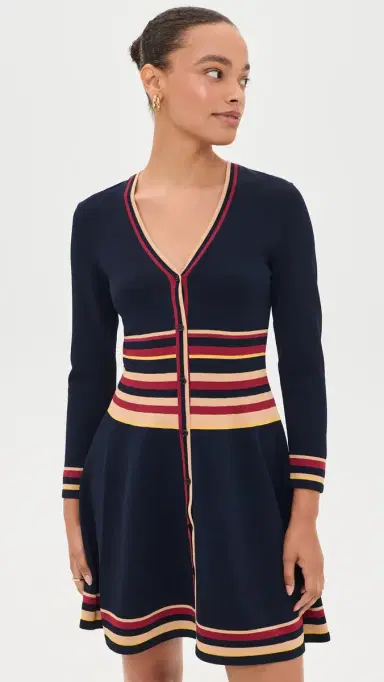 Shoshanna Pauli Dress Navy ulti | Thumbnail 2