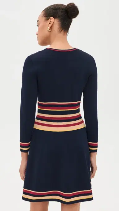 Shoshanna Pauli Dress Navy ulti | Thumbnail 3