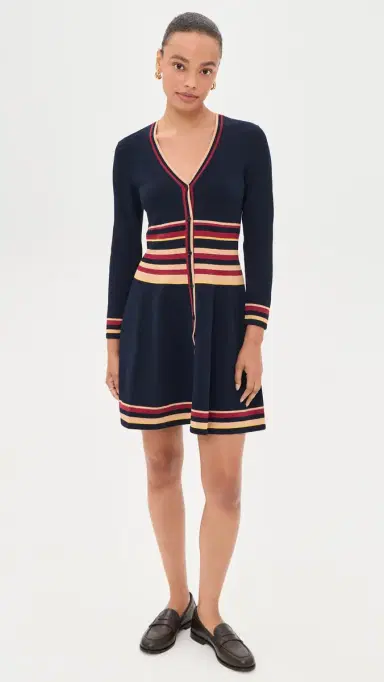 Shoshanna Pauli Dress Navy ulti | Thumbnail 5