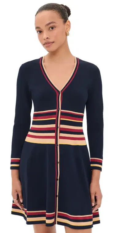 Shoshanna Pauli Dress Navy ulti | Thumbnail 1
