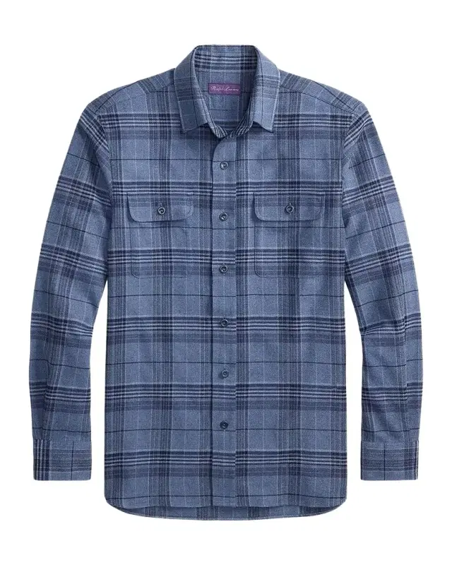 Ralph Lauren Purple Label Men's Plaid Flannel Shirt