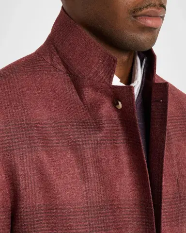 Brunello Cucinelli Men's Plaid Wool-Cashmere Single-Breasted Sport Coat | Thumbnail 7 Brunello Cucinelli Men's Plaid Wool-Cashmere Single-Breasted Sport Coat | Thumbnail 7