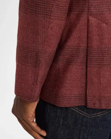Brunello Cucinelli Men's Plaid Wool-Cashmere Single-Breasted Sport Coat | Thumbnail 8 Brunello Cucinelli Men's Plaid Wool-Cashmere Single-Breasted Sport Coat | Thumbnail 8