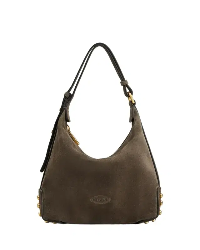 Tod 's Studded Suede Hobo Bag