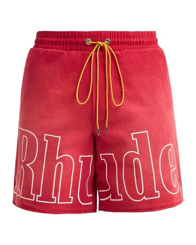 Men's Washed Logo Track Shorts