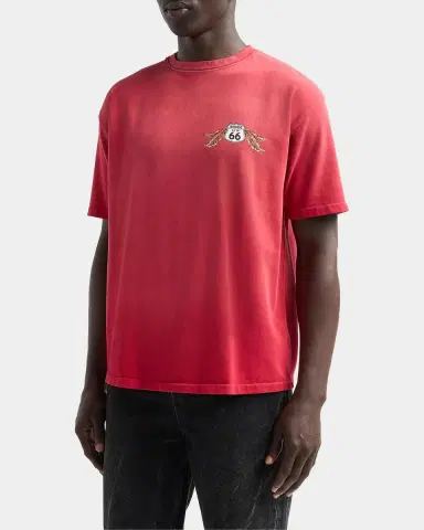 Rhude Oklahoma 66 Cotton T-Shirt | Thumbnail 5