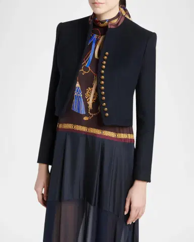 Etro Tailored Wool-Blend Jacket | Thumbnail 4 Etro Tailored Wool-Blend Jacket | Thumbnail 4