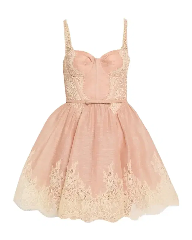 Zimmermann Valiant Lace-Trim Mini Dress