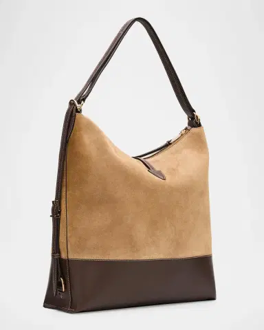 Tod 's T Timeless Suede & Leather Shoulder Bag | Thumbnail 3