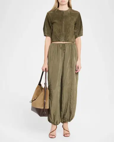 Tod 's T Timeless Suede & Leather Shoulder Bag | Thumbnail 5