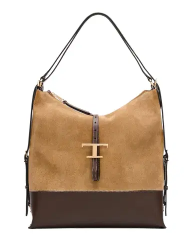 Tod 's T Timeless Suede & Leather Shoulder Bag | Thumbnail 1