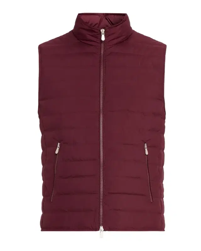 Brunello Cucinelli Men's Lightweight Techno Padded Down Vest