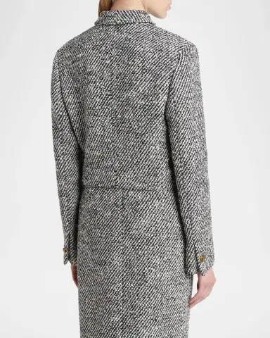 Versace Boucle Tweed Informal Lady Jacket | Thumbnail 3 Versace Boucle Tweed Informal Lady Jacket | Thumbnail 3