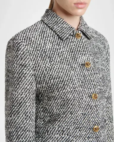 Versace Boucle Tweed Informal Lady Jacket | Thumbnail 5 Versace Boucle Tweed Informal Lady Jacket | Thumbnail 5