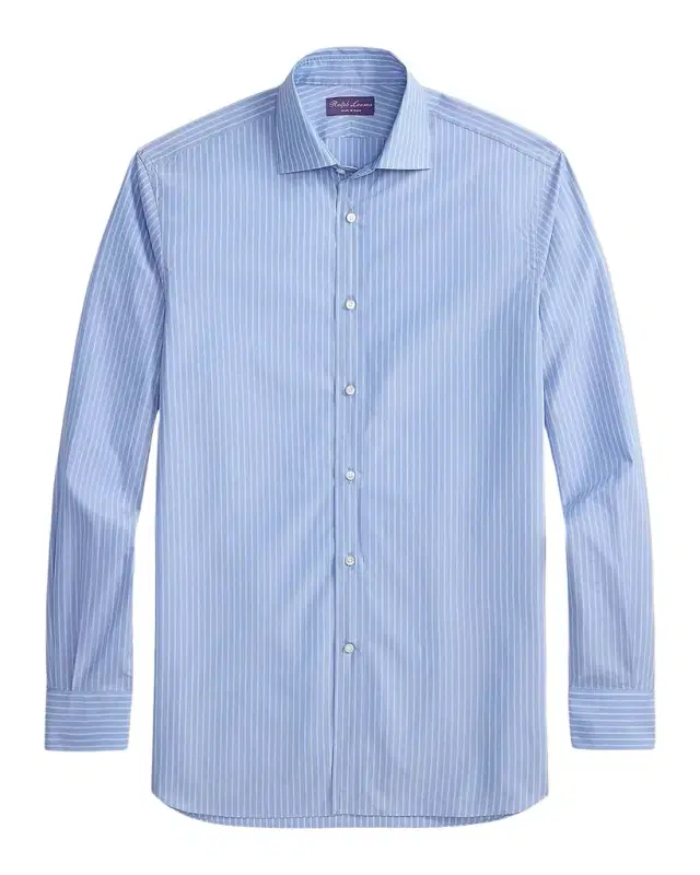 Ralph Lauren Men's Cotton Pinstripe Sport Shirt