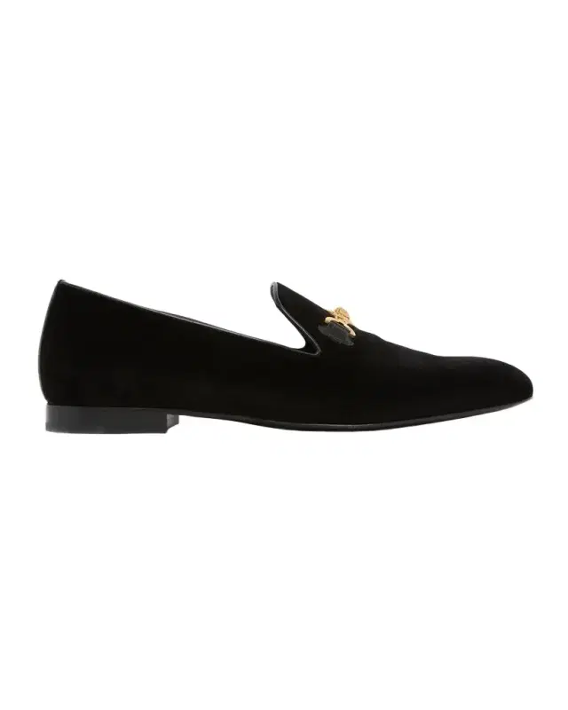 Versace Men's Medusa Velvet Loafers