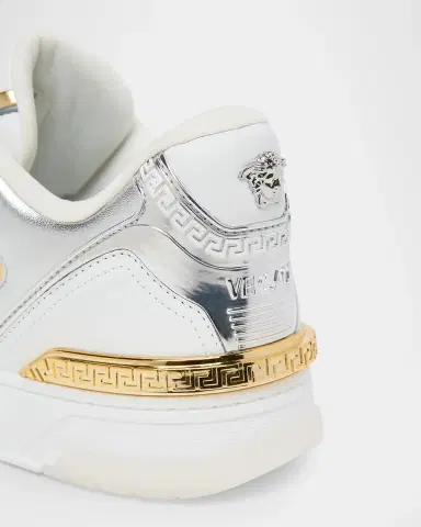 Versace Laminated Leather Sneakers | Thumbnail 3 Versace Laminated Leather Sneakers | Thumbnail 3